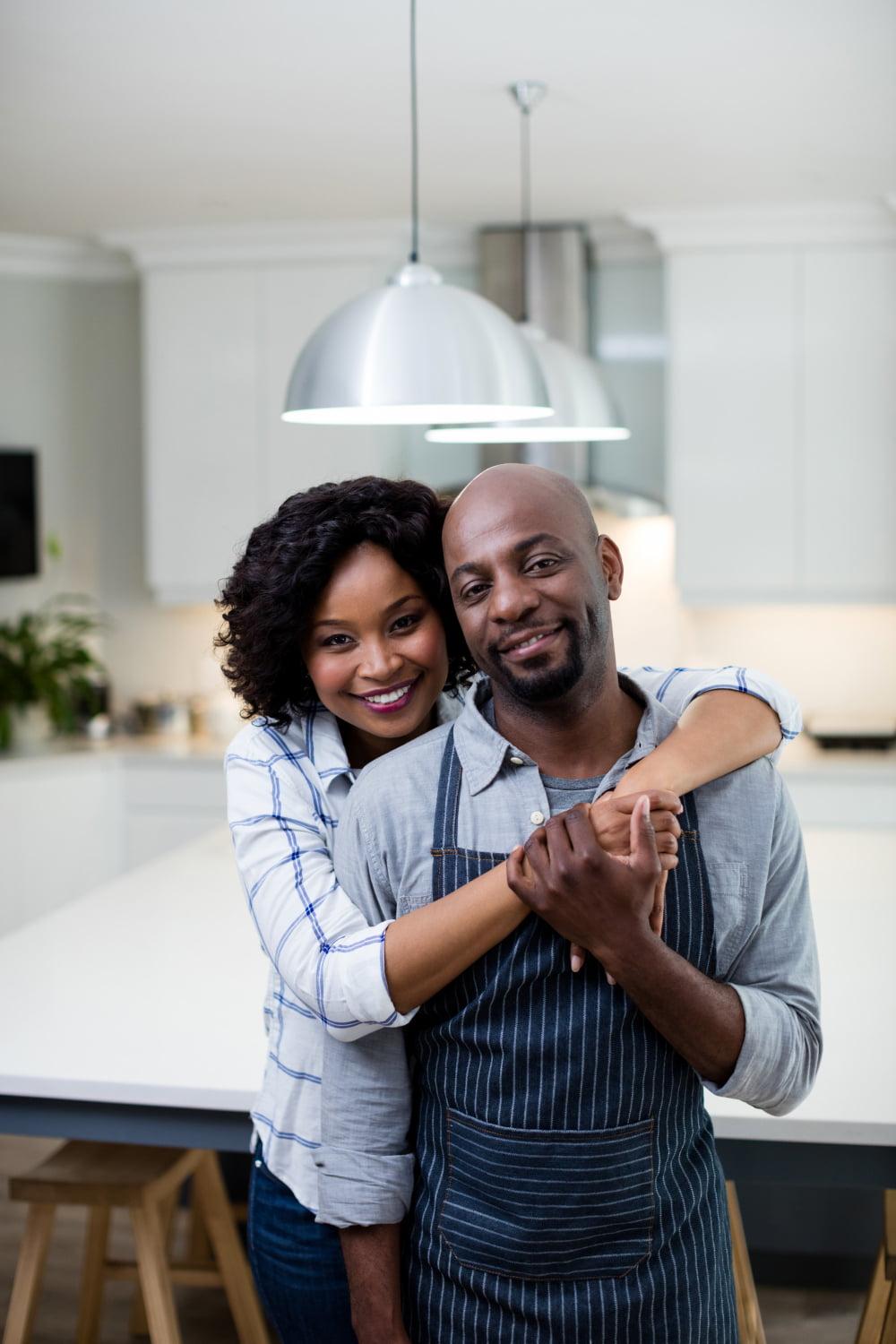 Happy African American couple